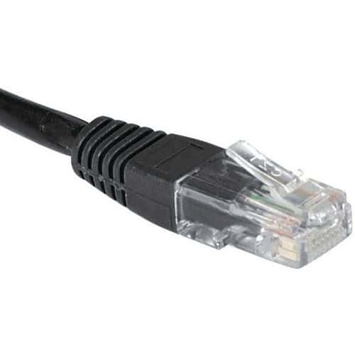 Netwerkkabel RJ45 CAT 5E U/UTP zwart 0.5 m