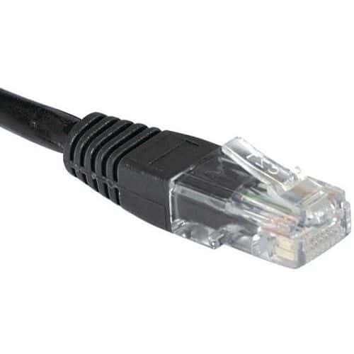 Netwerkkabel RJ45 CAT 5E U/UTP zwart 10 m