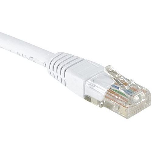 Netwerkkabel RJ45 CAT 5E U/UTP wit 0.5 m