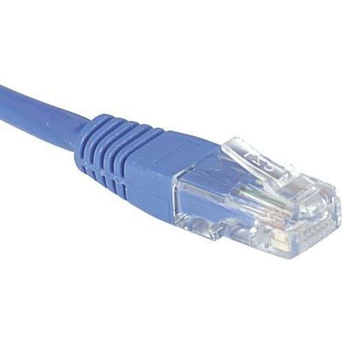 Netwerkkabel RJ45 CAT 6 U/UTP blauw 0.3 m