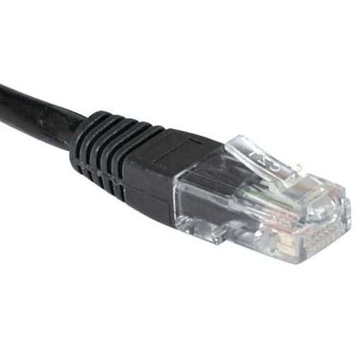 Netwerkkabel RJ45 CAT 6 U/UTP zwart 0.3 m