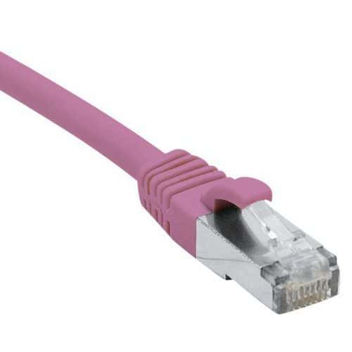 Netwerkkabel RJ45 CAT 6A F/UTP LSOH SNG roze 0.5 m