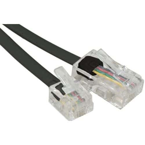 Telefoonsnoer RJ11 naar RJ45 zwart - 15 m