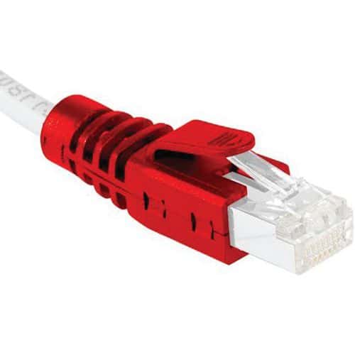 Hoes voor RJ45-stekker met clips rood