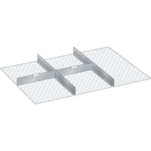 Set materiaal voor indeling 54x36E (bxdxh) 918x612x75 mm - lista