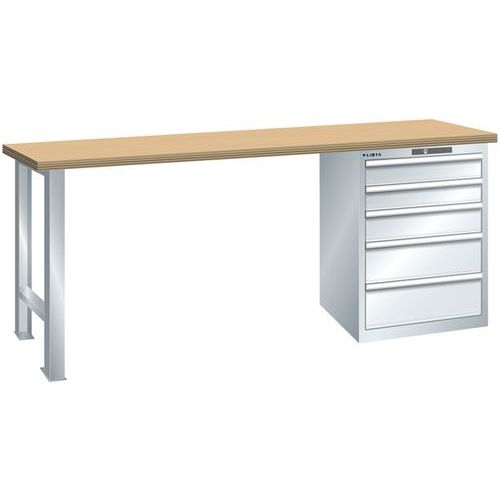 Werkbank 27x27E (bxdxh) 2000x700x890 mm - lista