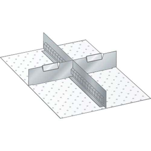 Set materiaal voor indeling 18x27E (bxdxh) 306x459x50 mm - lista