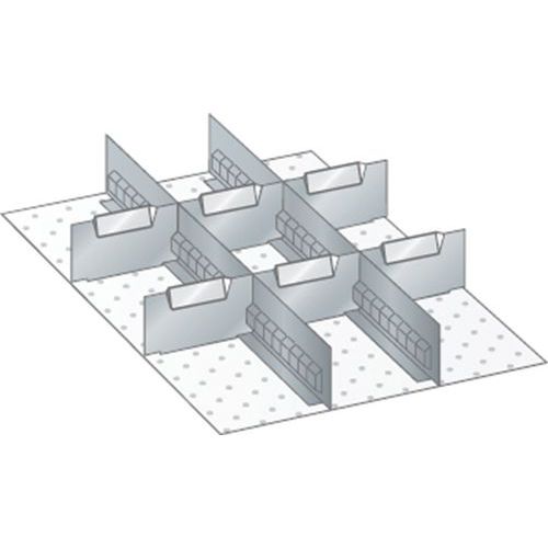 Set materiaal voor indeling 18x27E (bxdxh) 306x459x50 mm - lista