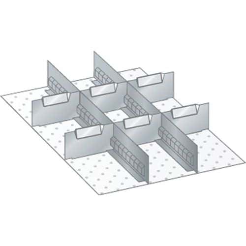 Set materiaal voor indeling 18x27E (bxdxh) 306x459x75 mm - lista