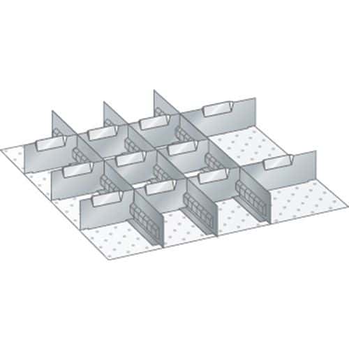 Set materiaal voor indeling 27x27E (bxdxh) 459x459x50 mm - lista