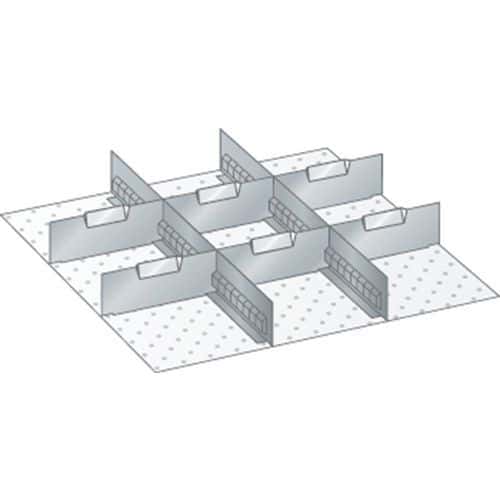 Set materiaal voor indeling 27x27E (bxdxh) 459x459x75 mm - lista