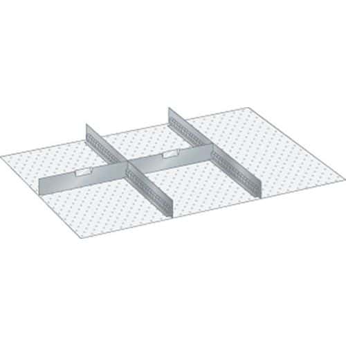 Set materiaal voor indeling 54x36E (bxdxh) 918x612x50 mm - lista