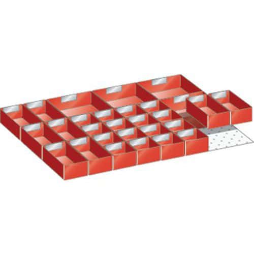 Set materiaal voor indeling 27x36E (bxdxh) 612x459x50 mm - lista