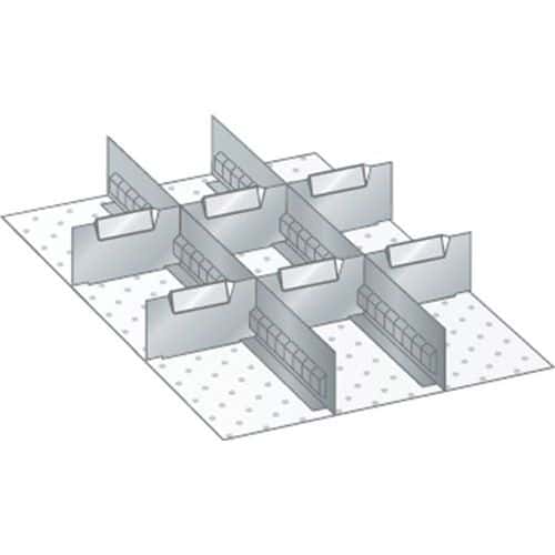 Set materiaal voor indeling 18x27E (bxdxh) 306x459x100 mm - Lista