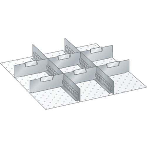 Set materiaal voor indeling 27x27E (bxdxh) 459x459x150 mm - Lista