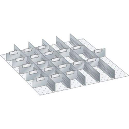 Set materiaal voor indeling 36x36E (bxdxh) 612x612x50 mm - lista