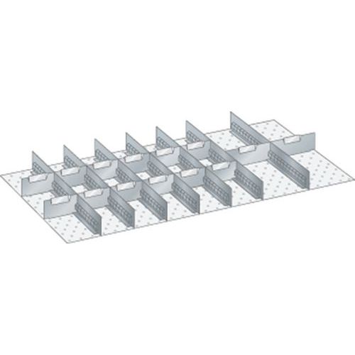 Set materiaal voor indeling 54x27E (bxdxh) 918x459x50 mm - lista