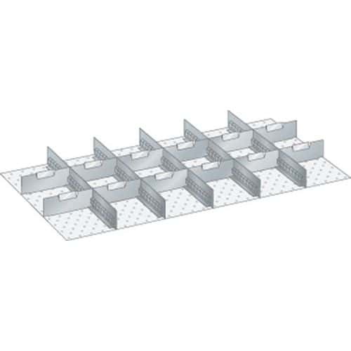 Set materiaal voor indeling 54x27E (bxdxh) 918x459x75 mm - lista