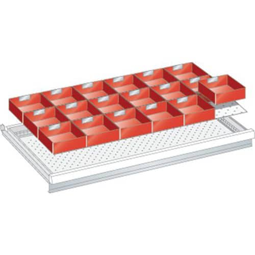 Set materiaal voor indeling 54x27E (bxdxh) 918x459x75 mm - lista