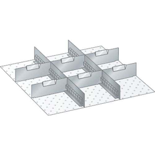 Set materiaal voor indeling 27x27E (bxdxh) 459x459x200 mm - Lista