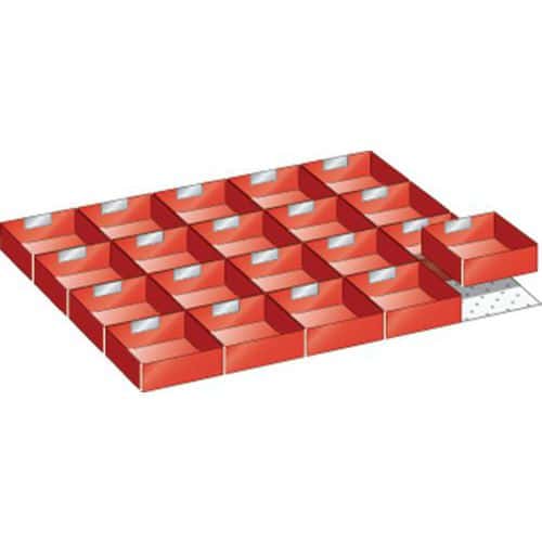 Set materiaal voor indeling 45x36E (bxdxh) 765x612x75 mm - lista