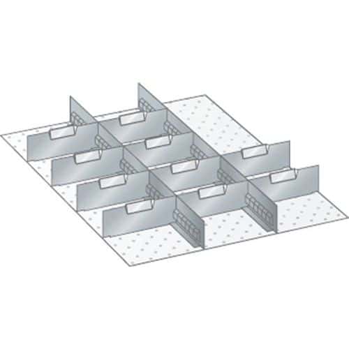 Set materiaal voor indeling 27x36E (bxdxh) 459x612x150 mm - Lista