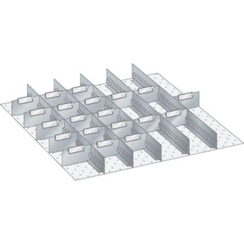 Set materiaal voor indeling 36x36E (bxdxh) 612x612x75 mm - lista