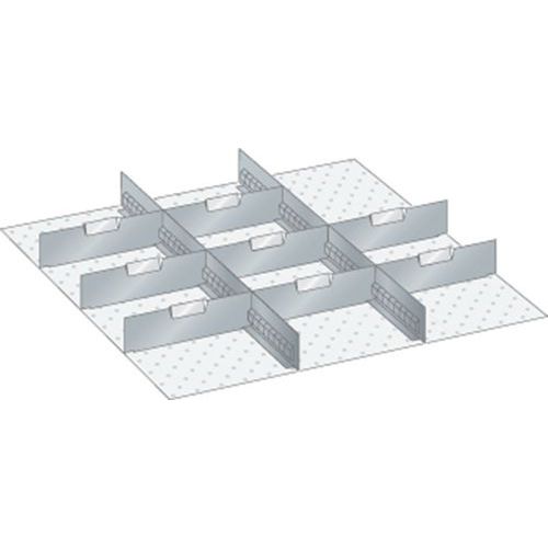 Set materiaal voor indeling 36x36E (bxdxh) 612x612x150 mm - Lista