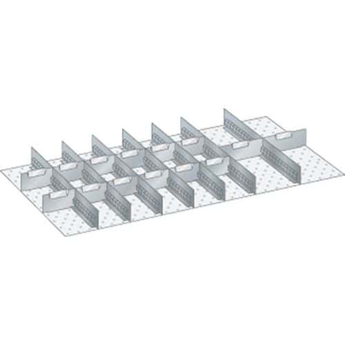 Set materiaal voor indeling 54x27E (bxdxh) 918x459x75 mm - lista