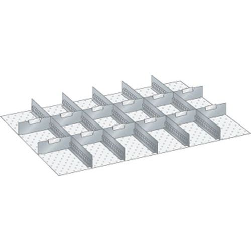 Set materiaal voor indeling 54x36E (bxdxh) 918x612x75 mm - lista