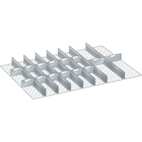 Set materiaal voor indeling 54x36E (bxdxh) 918x612x50 mm - lista