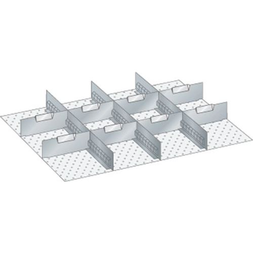 Set materiaal voor indeling 36x27E (bxdxh) 612x459x200 mm - Lista