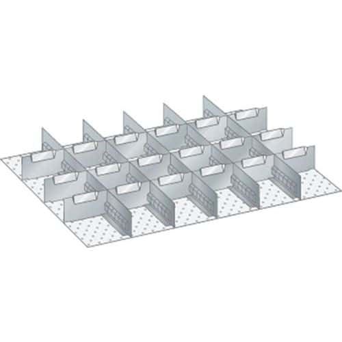 Set materiaal voor indeling 36x27E (bxdxh) 612x459x100 mm - Lista