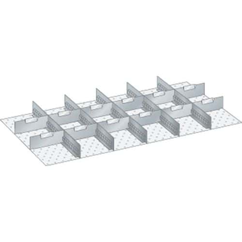 Set materiaal voor indeling 54x27E (bxdxh) 918x459x100 mm - lista