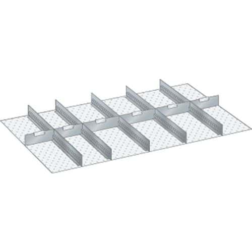 Set materiaal voor indeling 64x36E (bxdxh) 1088x612x100 mm - Lista