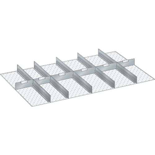 Set materiaal voor indeling 64x36E (bxdxh) 1088x612x150 mm - Lista