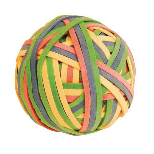 Effectiviteit Vijandig Fotoelektrisch Elastiek bal met 200 rubberen elastieken - Assorti kleuren - Manutan.nl