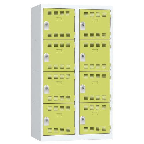 Meervaks garderobekast - 2 kolommen - 4 vakken - Breedte 400 mm