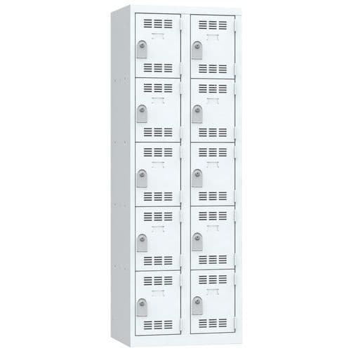 Meervaks garderobekast - 2 kolommen - 5 vakken - Breedte 300mm