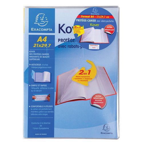 Schriftomslag doorzichtig kover® 60 ST. 21x29,7cm Exacompta