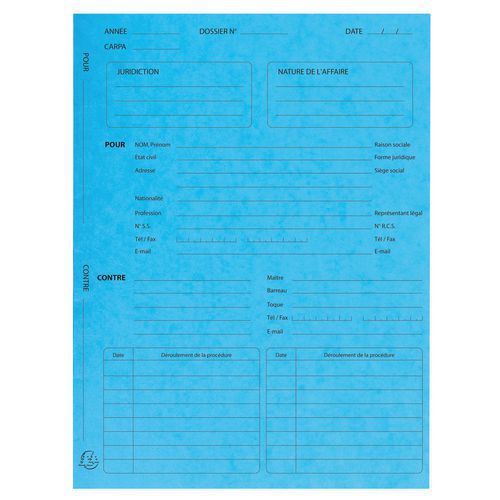 Proceduremap glanskarton265g/m 25x32cm ivoor Exacompta