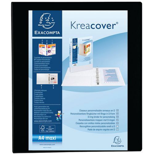 Ringmap kreacover® pp 4 d-ringen 25mm A4 Exacompta