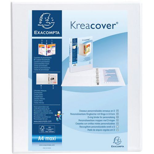 Ringmap kreacover® pp 2 d-ringen 25mm A4 Exacompta