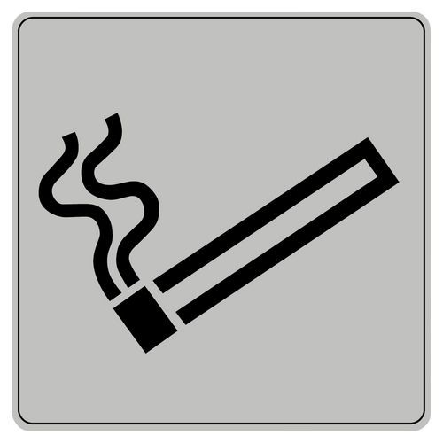 Pictogram van polystyreen ISO 7001 - Rokersruimte