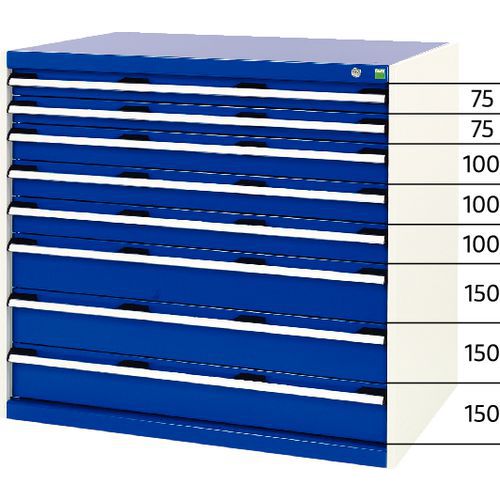 Werkplaatsladekast Bott SL-107 - Hoogte 100 cm