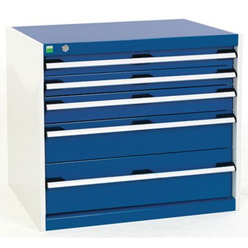 Werkplaatskast met laden cubio SL-857-5 - Bott