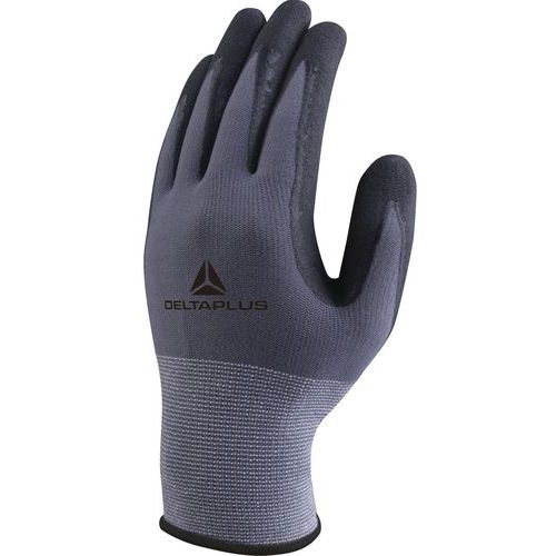 Handschoen gebreid polyamide spandex palm nitril/PU + noppen