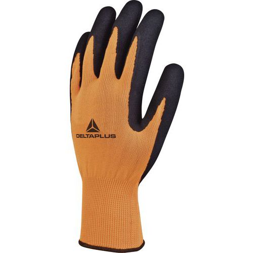 Handschoen gebreid polyester handpalm schuim latex-coating