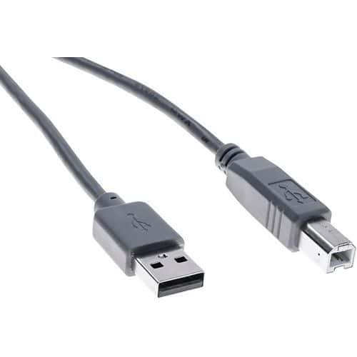 USB 2.0-kabel type A / B grijs eco - 0,6 m