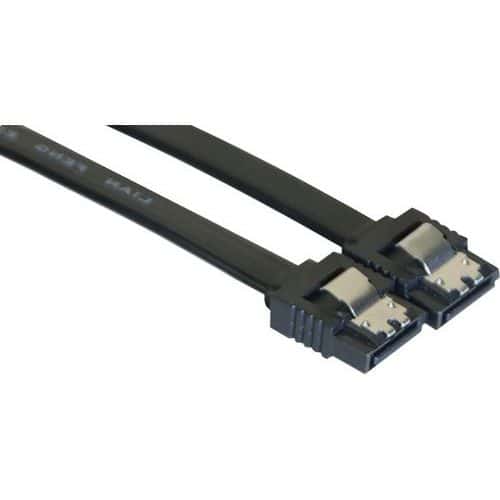 Kabel Slim sata - 6GB/s beveiligd (zwart) - 50 cm